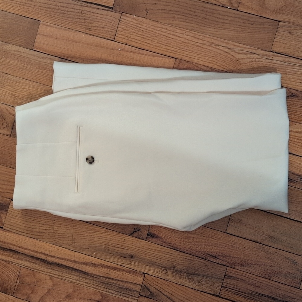 Club Monaco Cream Slim Leg Dress Pants - Picture 6 of 6